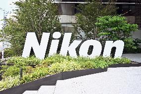 Nikon's signboard and logo